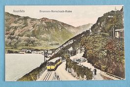Axenfels - Brunnen - Bahn nach Morschach - 1914