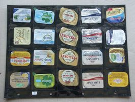 40    verschiedene      Butterdeckeli