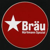 Brauerei HÜRLIMANN BIER Zürich 1 Aufkleber Stern Bräu 98 mm