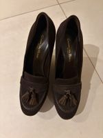 Gianvito Rossi Wildleder Plateau Pumps Gr. 37 Braun