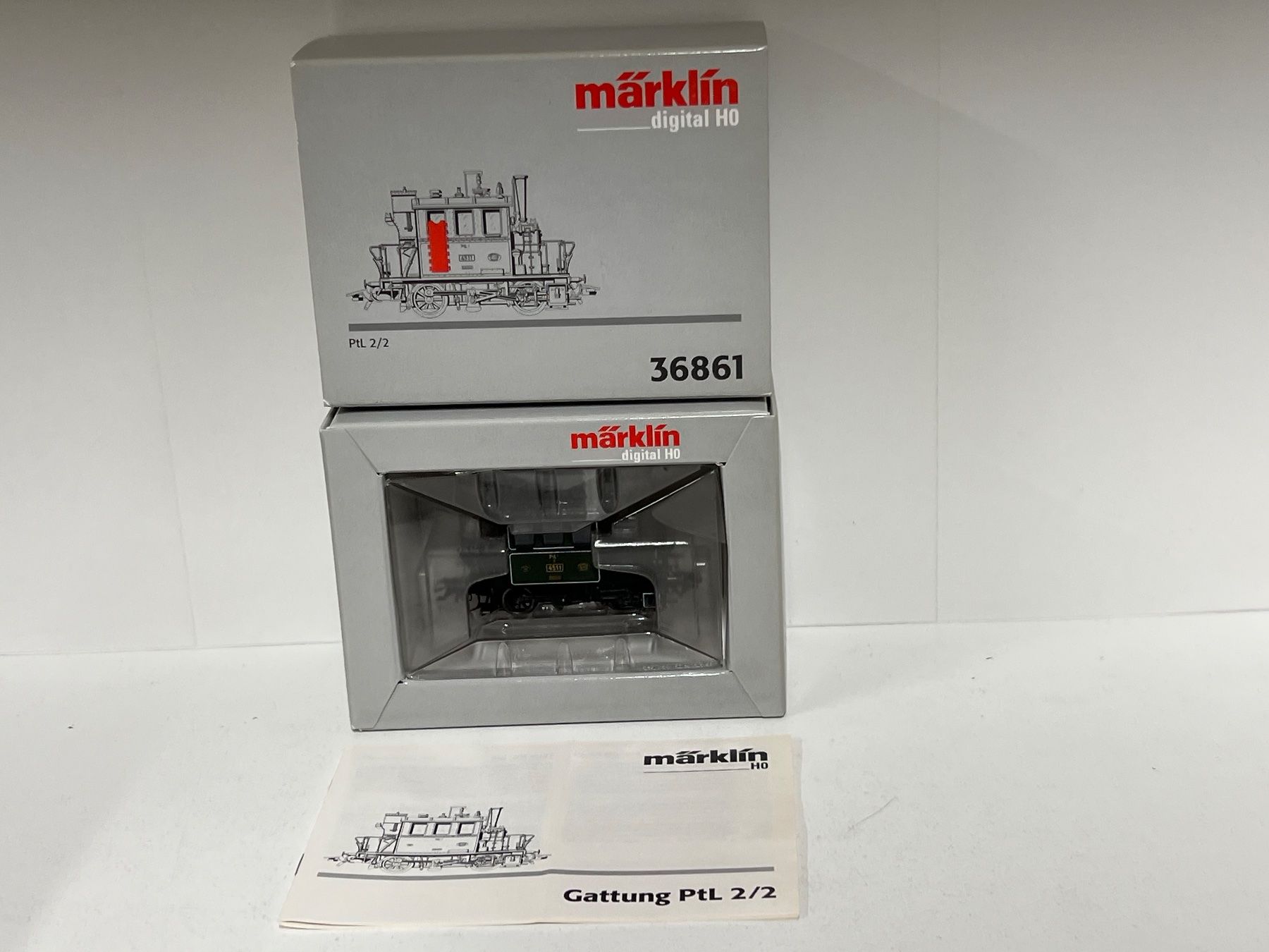 Märklin Modellini di ferrovie: Märklin 36861 PtL 2/2 Glaskasten DB Digital – Nuovo (secondo la descrizione) da Neuenhof venduto da ludovicco 7
