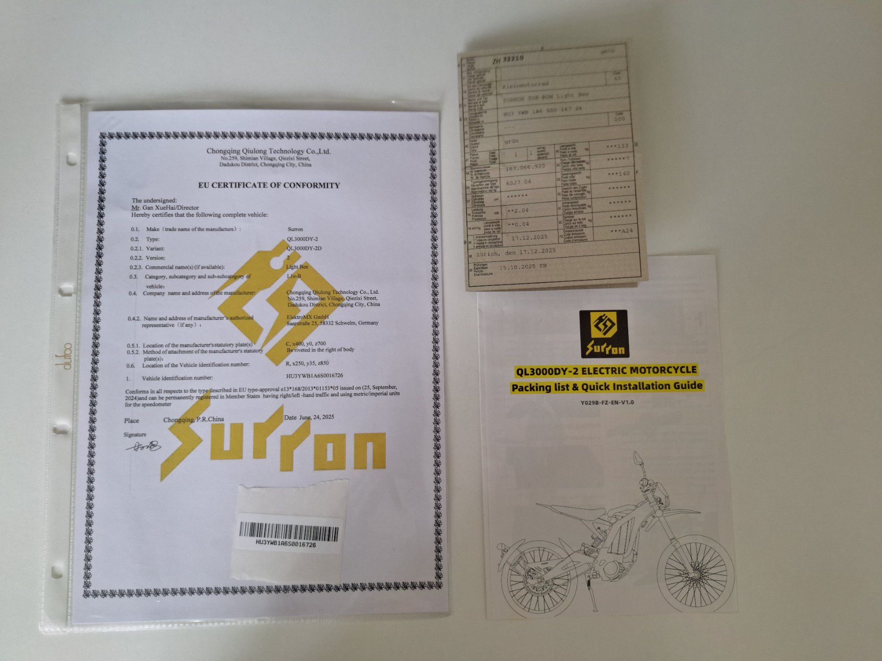 Sur-Ron Enduro: Surron Light Bee L1e 2025 – D'occasion à Uster par capmar 9