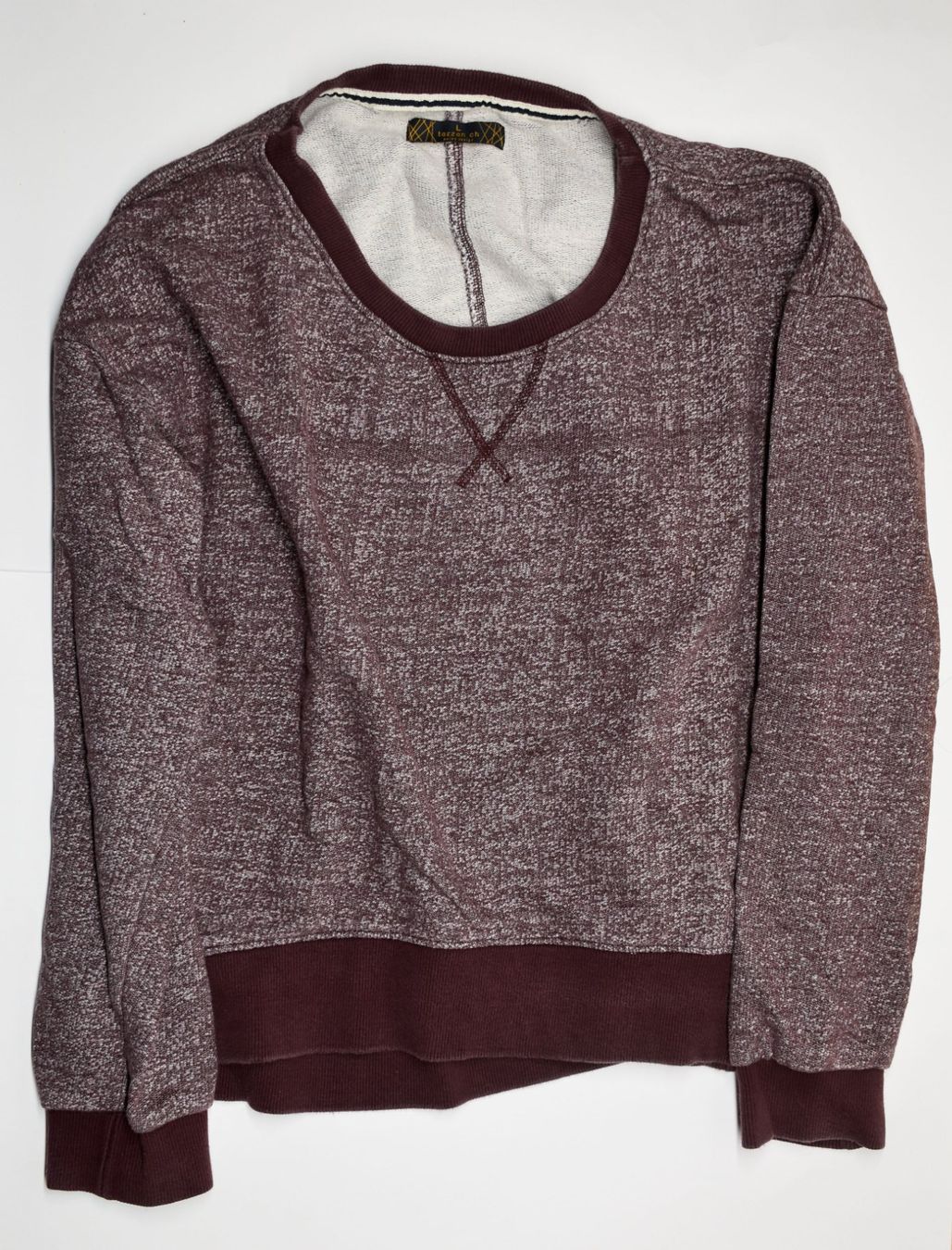 Pullover & Sweatshirts: Tarzan Pullover Damen bordeauxrot meliert 100% Bio Baumwolle – Gebraucht aus Biel/Bienne von tim_pww5