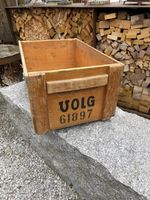 Alte Holzbox VOLG Winterthur, Kiste, Vintage Look!