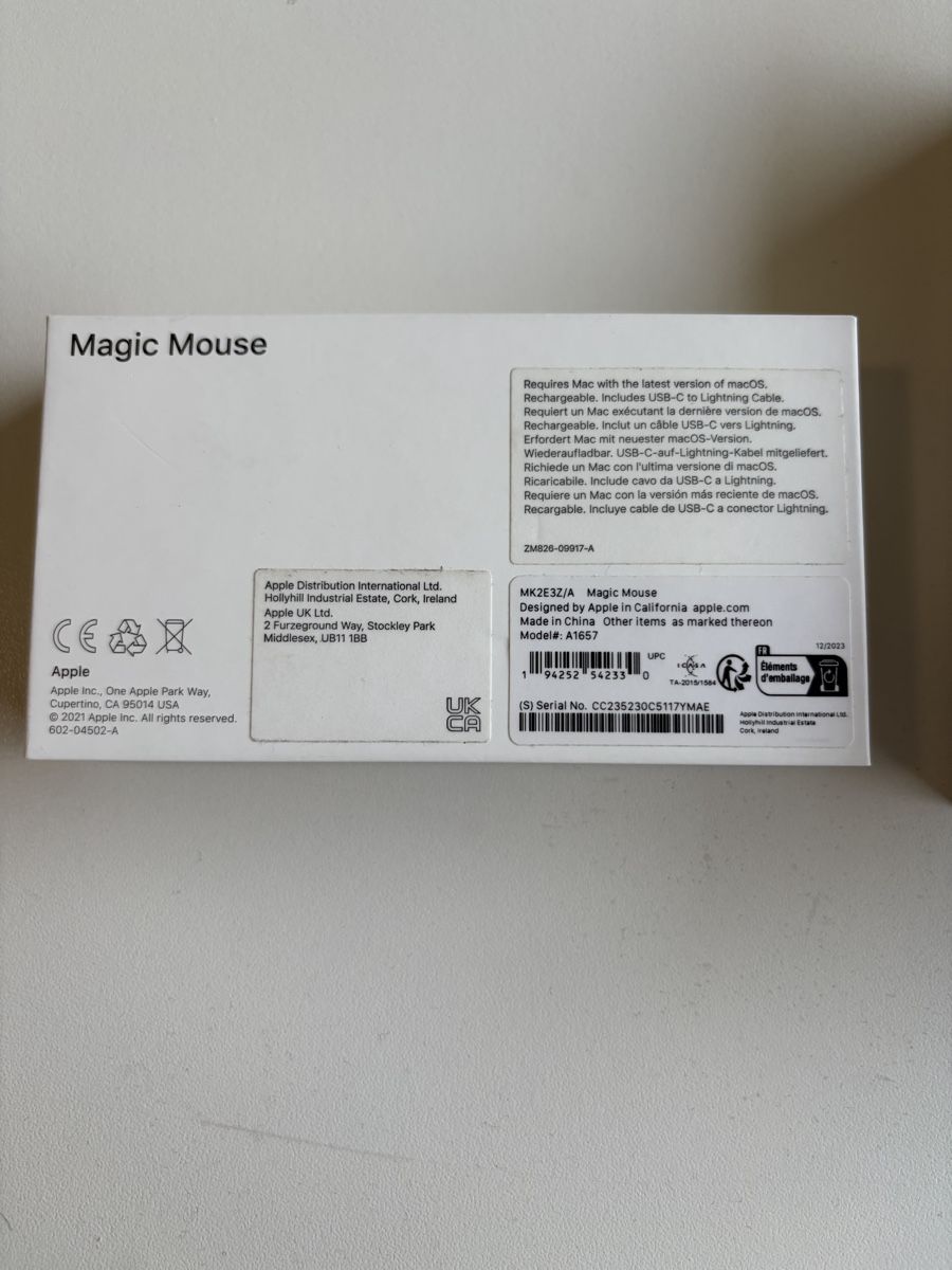 Apple Mouse: Apple Magic Mouse Wireless Like new in Original packaging  – Usato da Zermatt venduto da add_c7sr 3