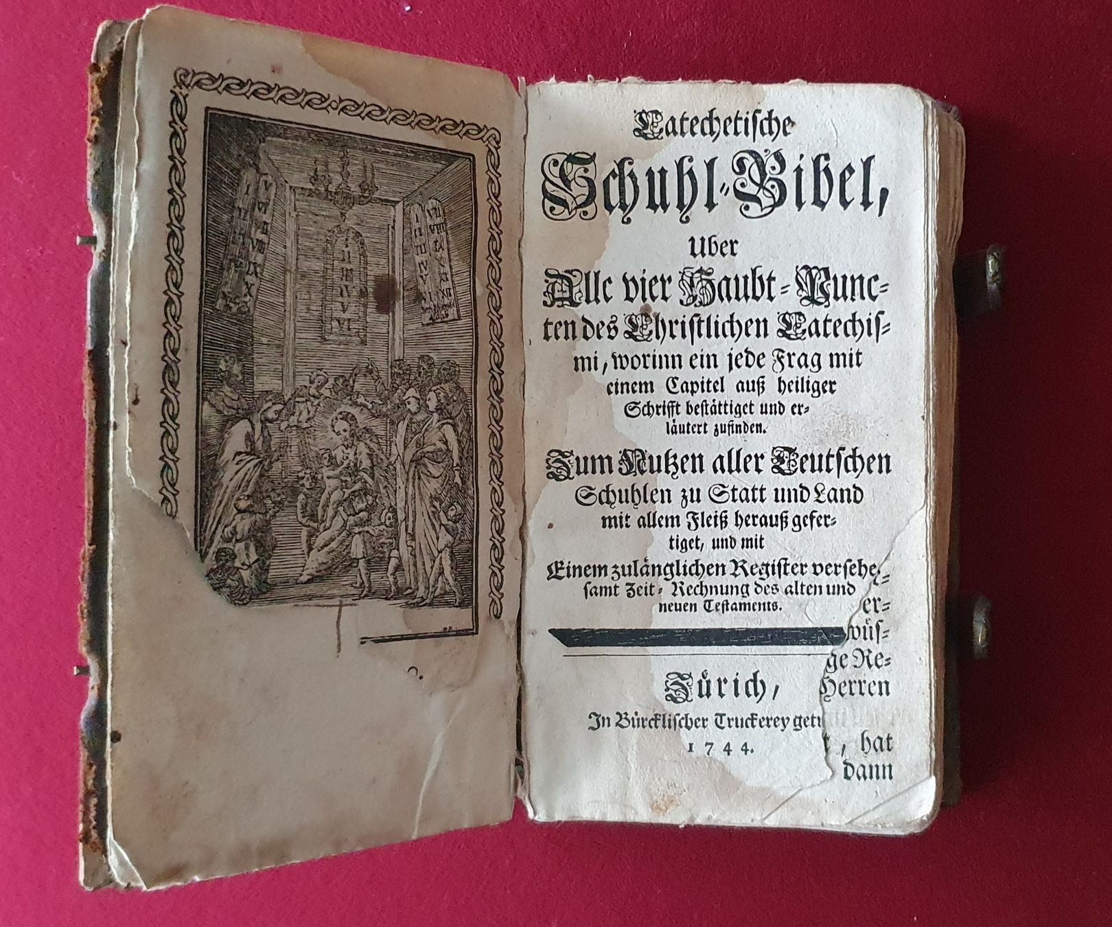 Libri: Antike Schuhl - Bibel 1744 – Usato da Kreuzlingen venduto da Rschweiz1 3