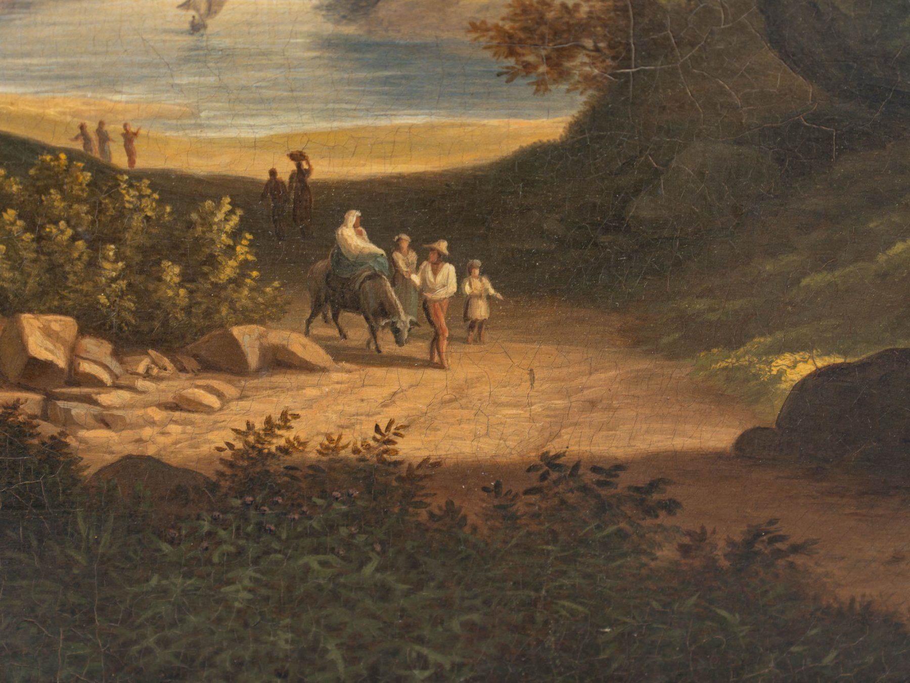 Dipinti: Antikes Ölgemälde - Landschaft, SB 1833 - Ref. 05/41 – Usato da Au ZH venduto da BrockiAu 2