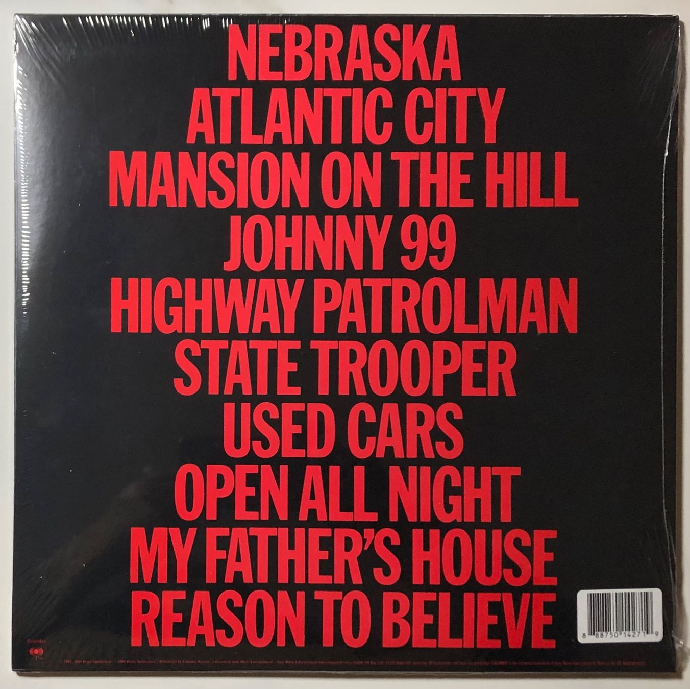 Schallplatten: BRUCE SPRINGSTEEN - NEBRASKA – Neu und originalverpackt aus Poliez-Pittet von Newtown-Records 1