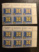 Briefmarken 2x 6er z401 Rand oR Nummer