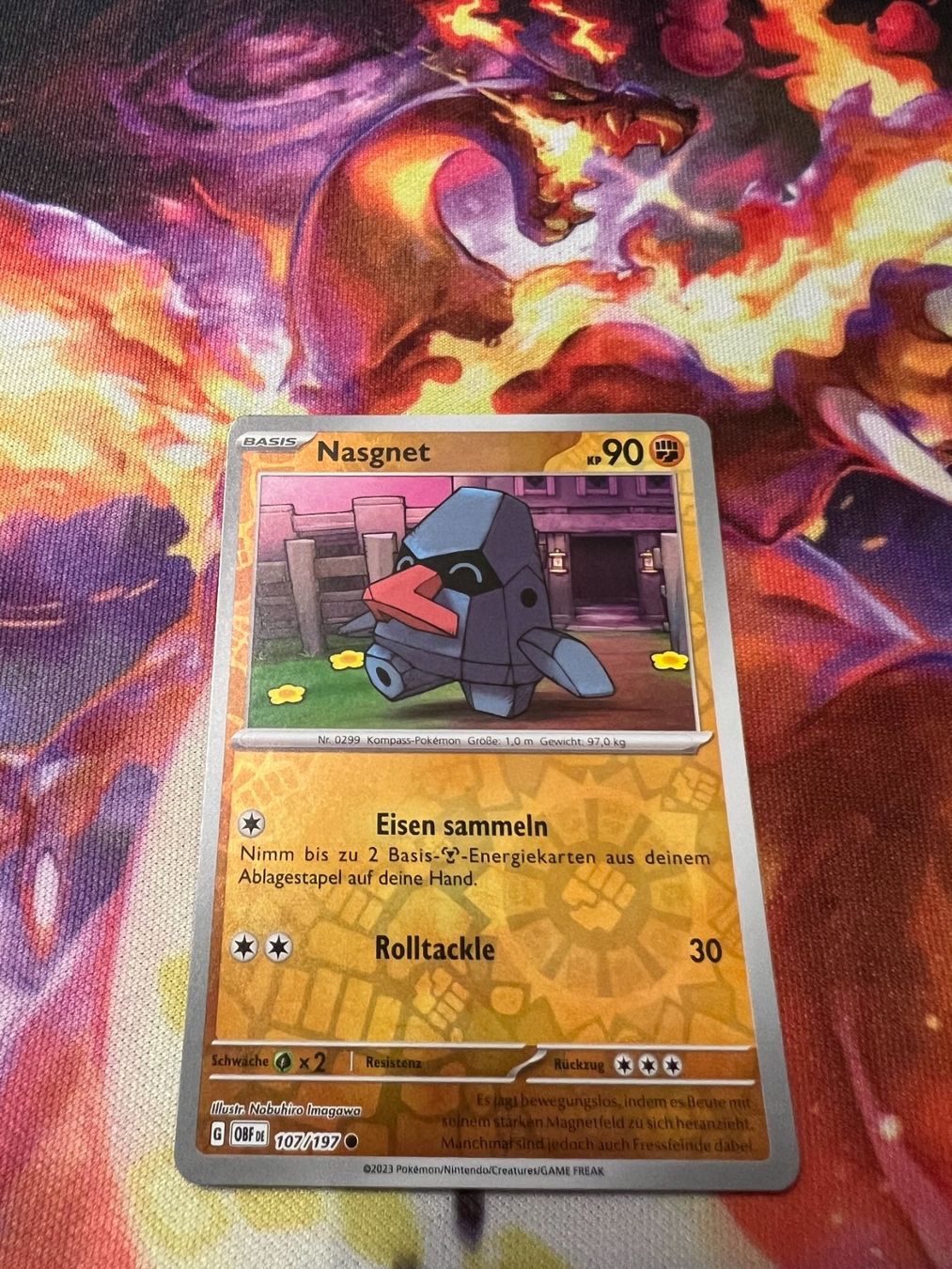 Pokémon Carte collezionabili: Nasgnet (OBF 107) / Reverse Holo / Obsidianflammen – Nuovo (secondo la descrizione) da Bülach venduto da CherryBlu