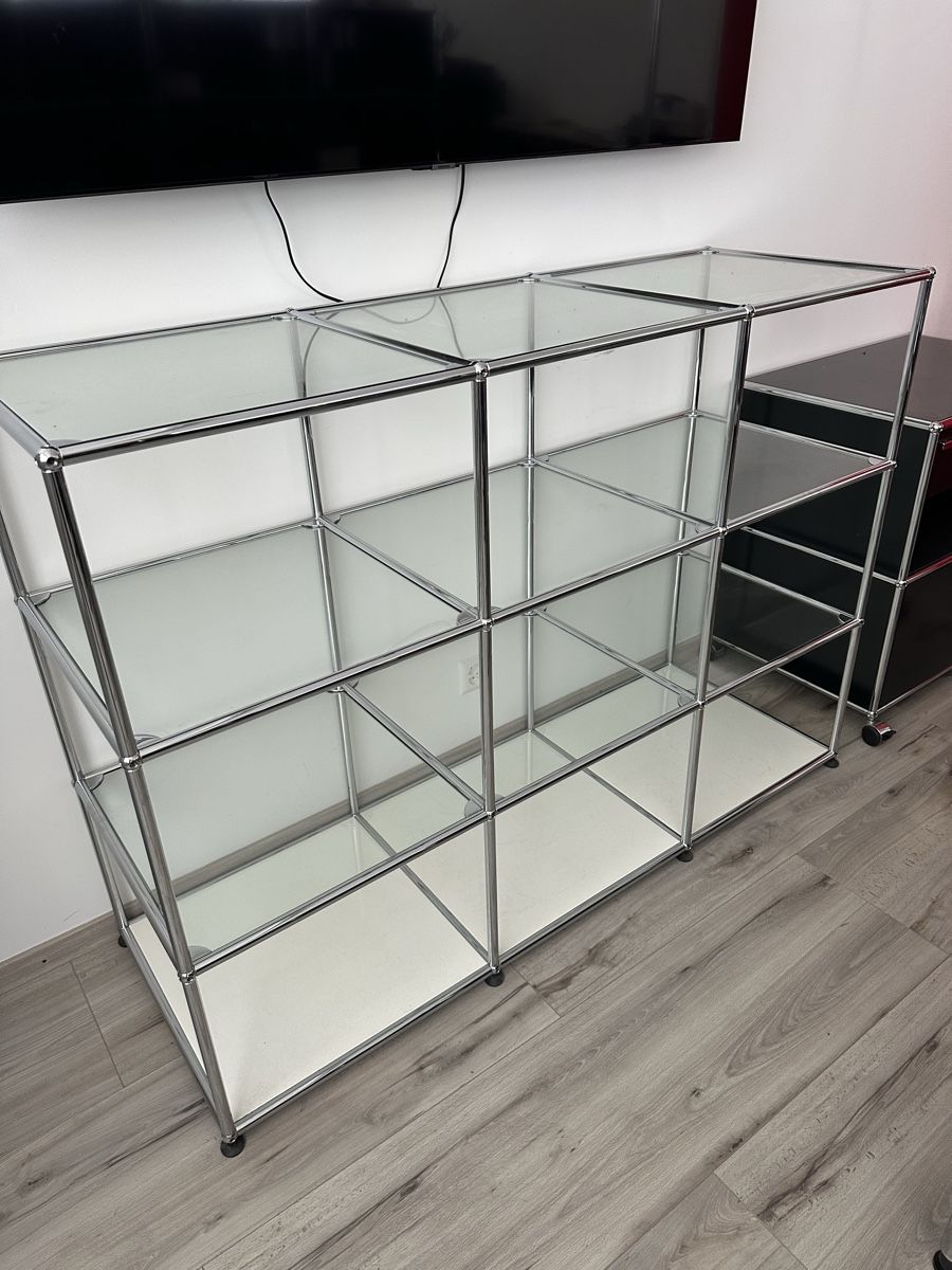 USM Scaffali: USM Glas Metall Chrom  – Usato da Dietikon venduto da Beta1720