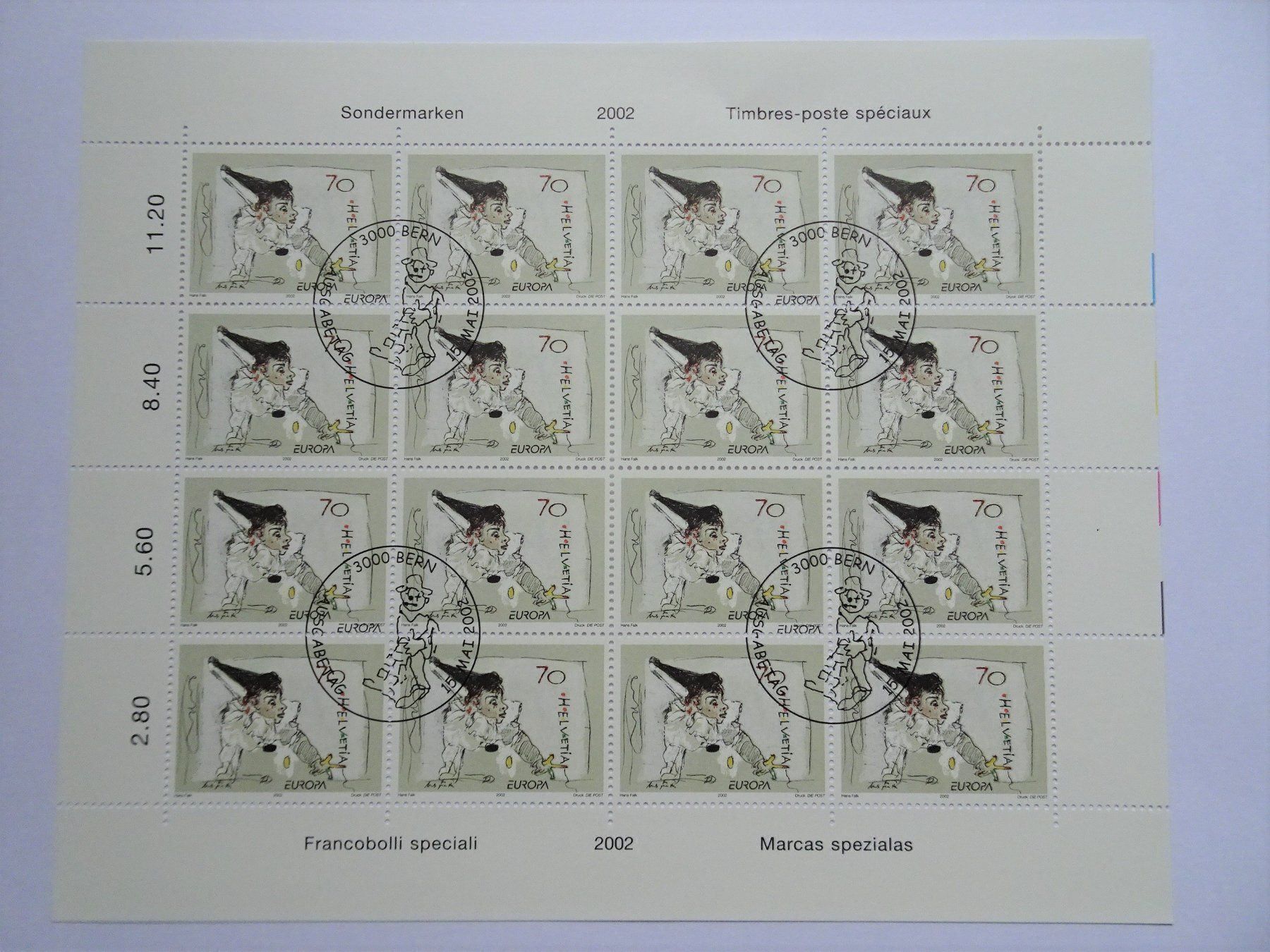 Tous les timbres: 2002 – Neuf (Voir description) à Aadorf par Chnorli-Furz