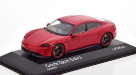 Porsche Taycan Turbo S seit 2020 Karmin rot met.      1:43