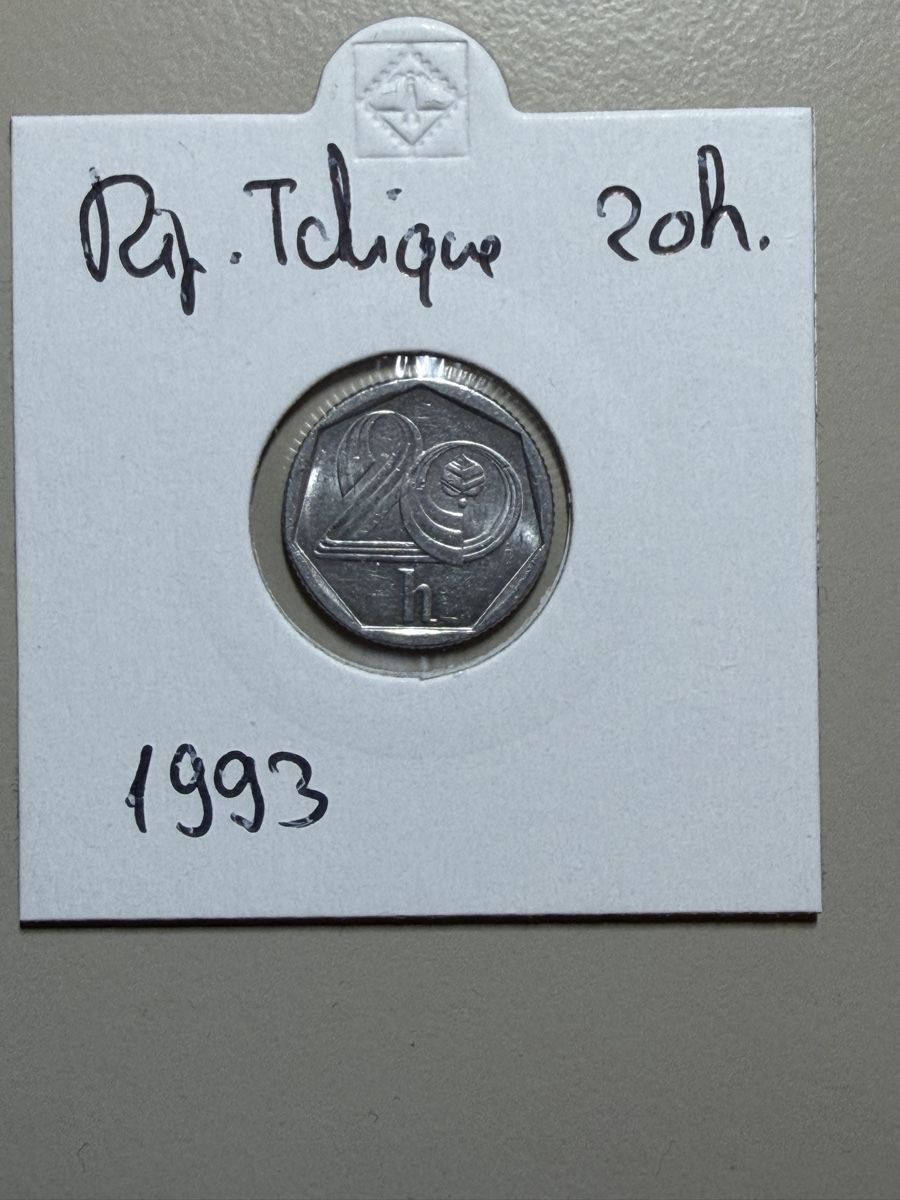 Tutti le monete: Tchéquie République - 20 centimes - 1993 – Usato da Payerne venduto da Mike1682