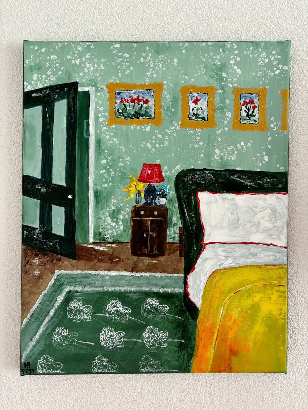 Gemälde: Der Grünliebhaber - Acrylbild – Neu (gemäss Beschreibung) aus Cham von Felha