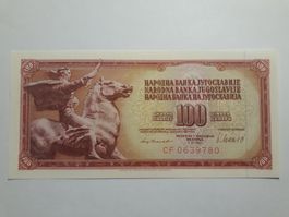 JUGOSLAWIEN - 100 Dinara 1981 UNC (CF0639780)