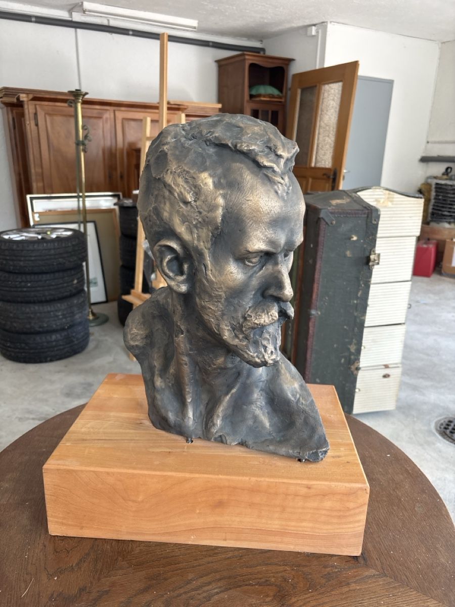 Skulpturen & Statuen: Bronzebüste – Defekt aus Riehen von Bachus18