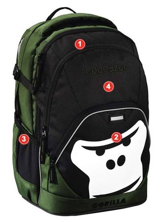 Coocazoo Schulrucksack Gorilla