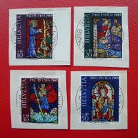 1969 Pro Patria: B142-B145, Serie mit Ersttag-Vollstempel