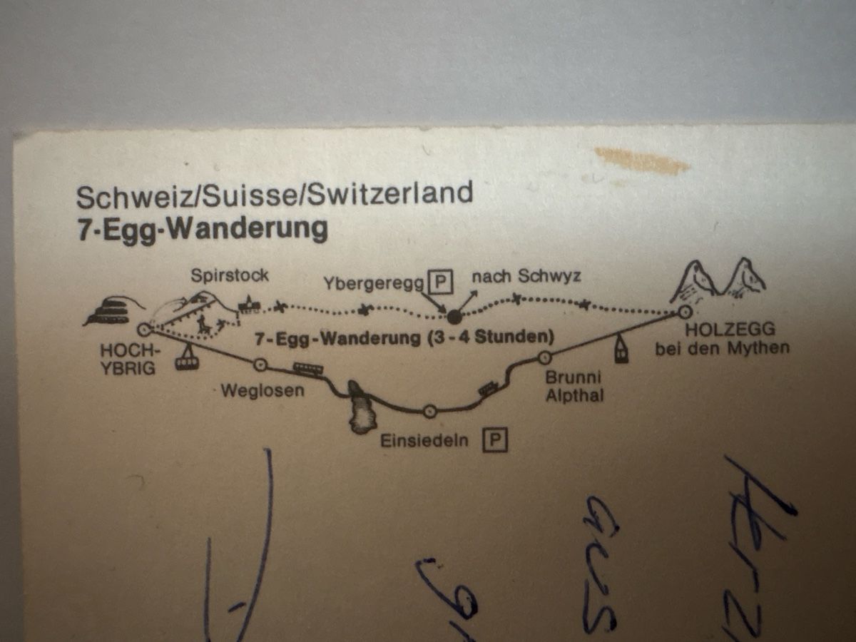 Cartoline postali: AK von von 7 Egg Wanderung – Usato da Rümlang venduto da Kartenpost1 2