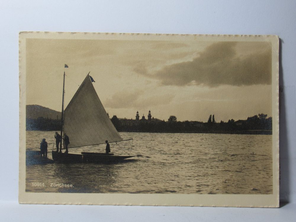 AK Zürichsee , Segelboot 1912 (Gebraucht) in Grenchen für CHF 0.35 ...