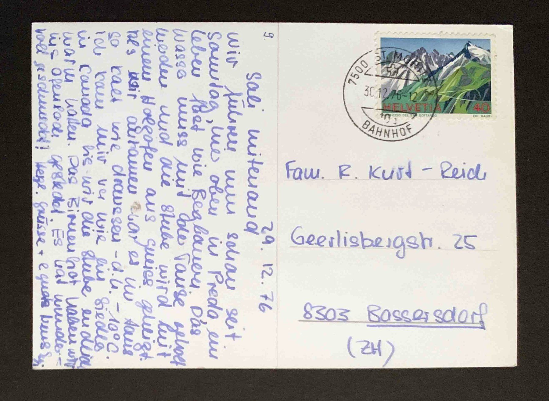 Ansichtskarten: AK Preda – Gebraucht aus Goldau von artelier1 1