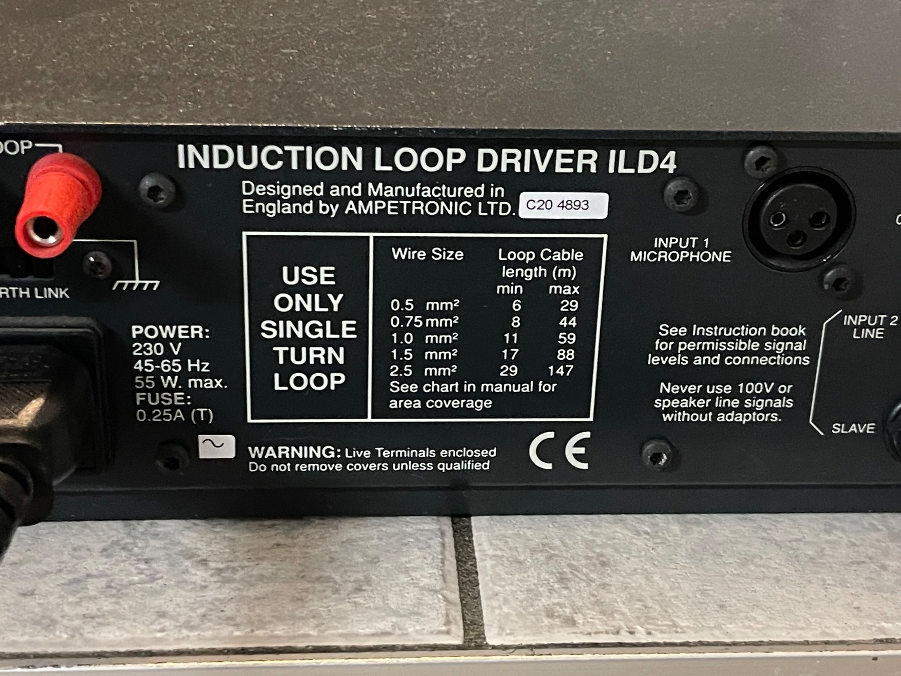 Verstärker: 2 Stück AMPETRONIC ILD4 INDUCTION LOOP DRIVER – Gebraucht aus Kaiseraugst von  6