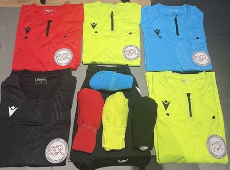 Kit arbitro ASF Macron taglia S set completo colori vari