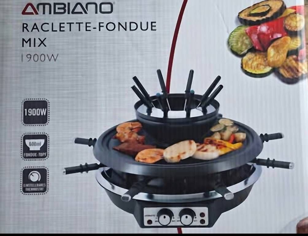Elettrodomestici da cucina: Raclette & Fondue Set in einem – Nuovo (secondo la descrizione) da Malix venduto da mr_nice