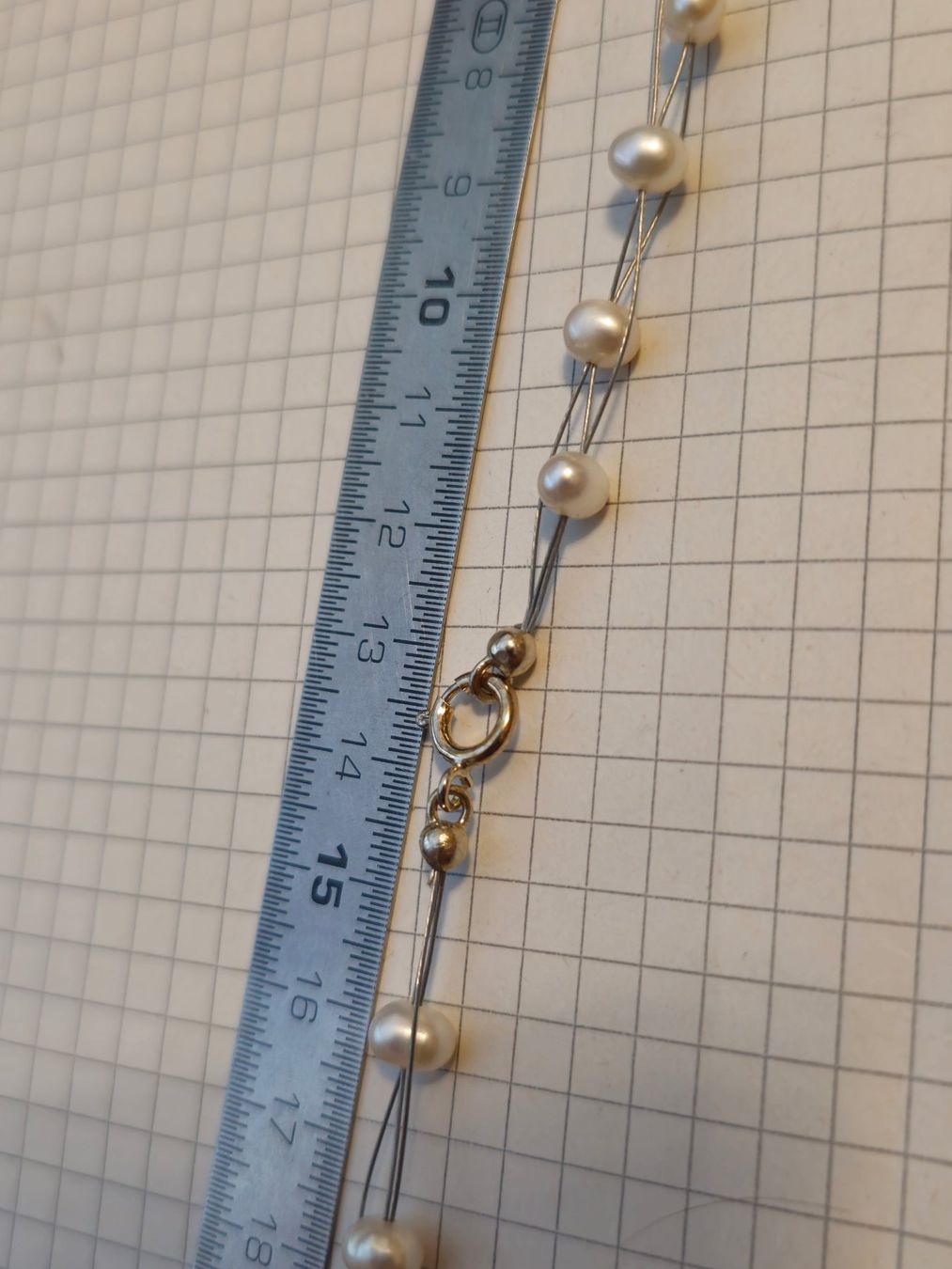 Catenine: 925 Silber Perlenkette lang Kette Zuchtperlen weiß einmalig – Nuovo (secondo la descrizione) da Riedt b. Erlen venduto da Gottestraene 9
