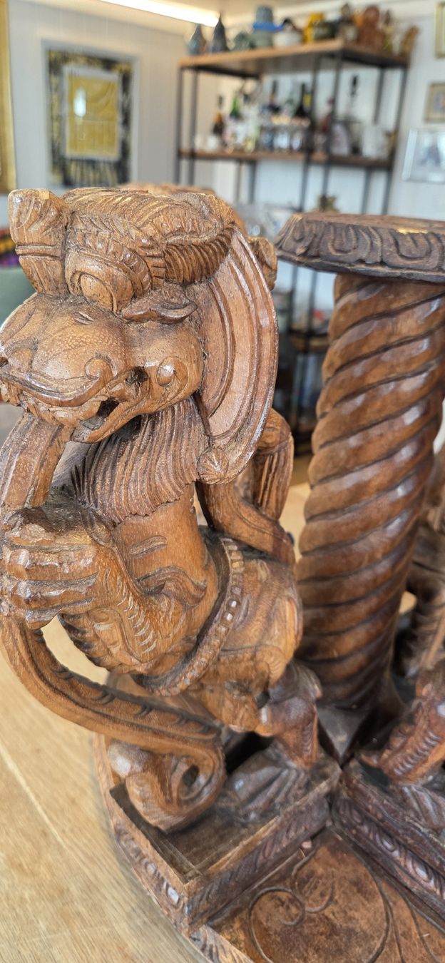 Sculture & Statue: Schnitzerei Tischsockel aus Holz – Usato da Rehetobel venduto da hobirot01 4