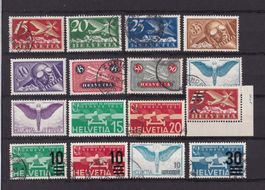 CH Briefmarken Lot "Flugpost" ab 1923