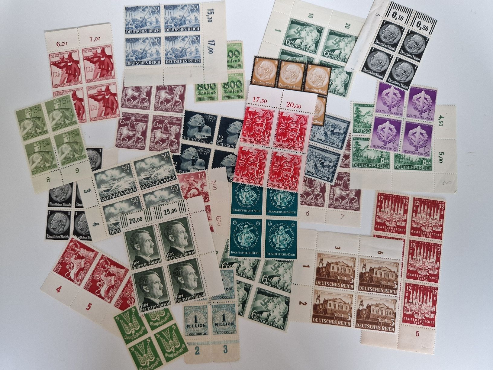 Tutti i francobolli: Deutsches Reich Briefmarken Block Lot postfrisch – Nuovo (secondo la descrizione) da St. Gallen venduto da Enrico_SG