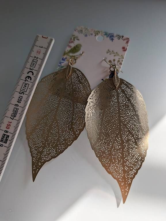 Ohrringe & -stecker: Ohrringe Blatt golden – Gebraucht aus Konolfingen von Honey870 1