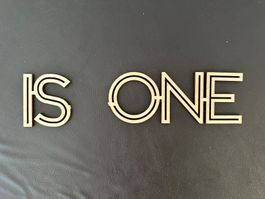 “IS ONE” first birthday decoration wooden sign