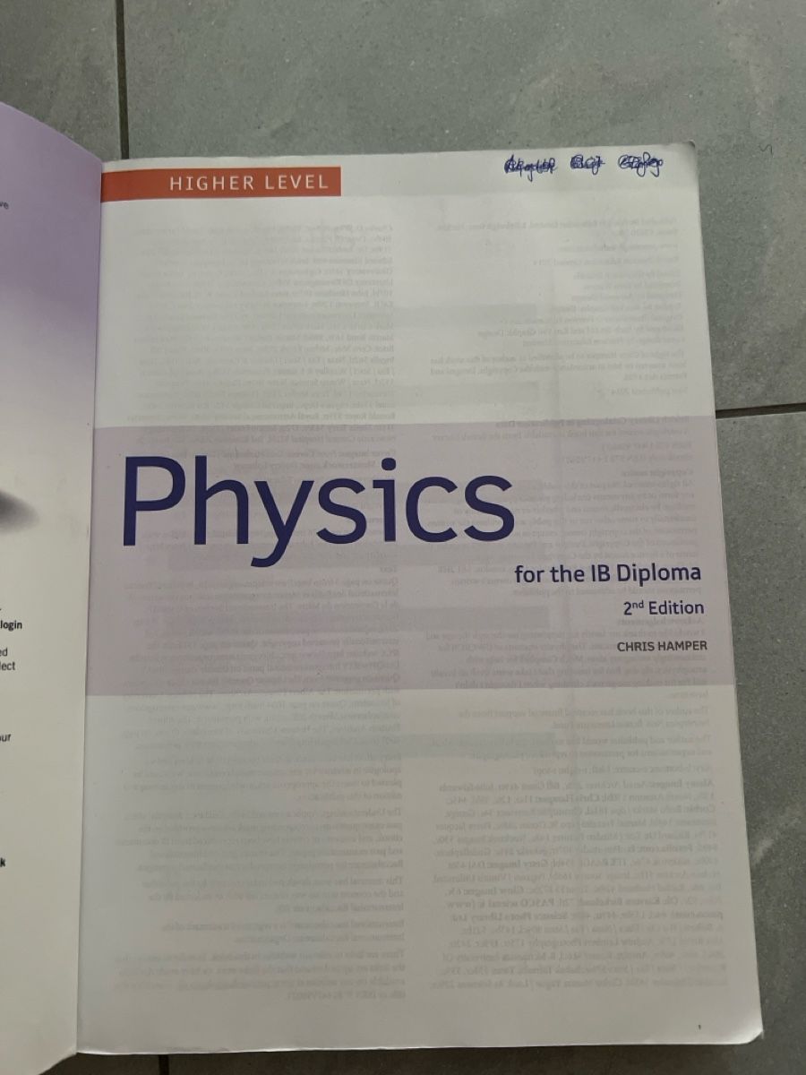 Bücher: Physics for the IB Diploma Higher Level 2nd Edition – Gebraucht aus Willisau von car_yxv2 1