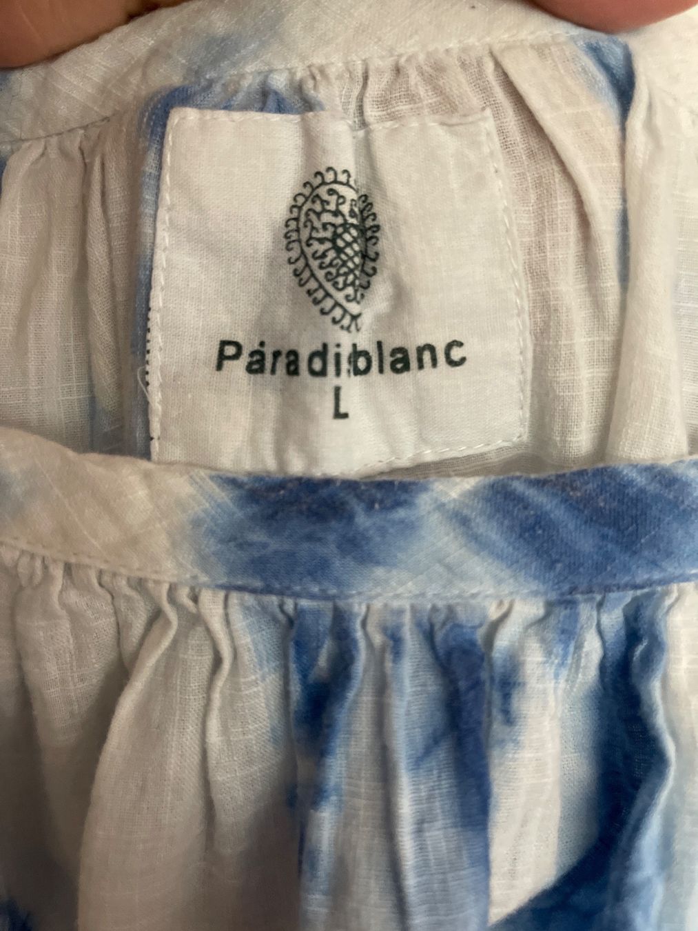 Tuniche: Paradis Blanc Bluse Grösse L Baumwolle – Usato da Nussbaumen AG venduto da normajeanbaker 2