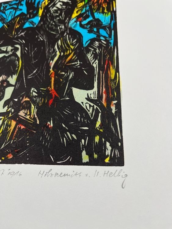 Xilografie: WALTER HELBIG HOLZSCHNITT NUMMERIERT – Usato da Gersau venduto da grafik-kunst 5