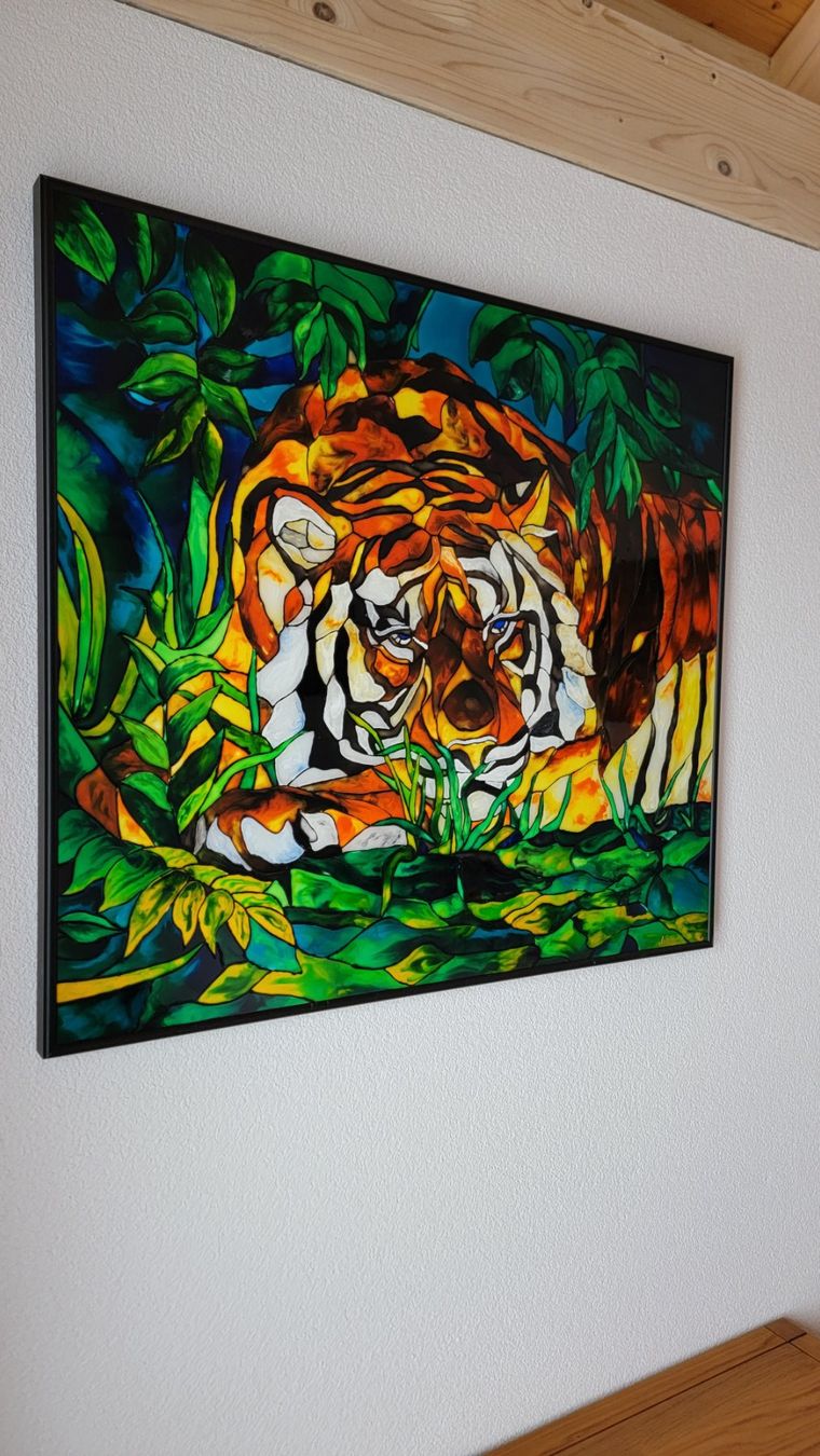 Foto & Immagini: 🐅🌿Wandbild Tiger – Usato da Gelterfingen venduto da Spade88 4