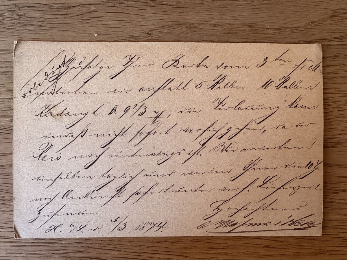 Tutti i francobolli: Postkarte Reichspost 1874 – Usato da Schmitten / FR venduto da Samsara169 1