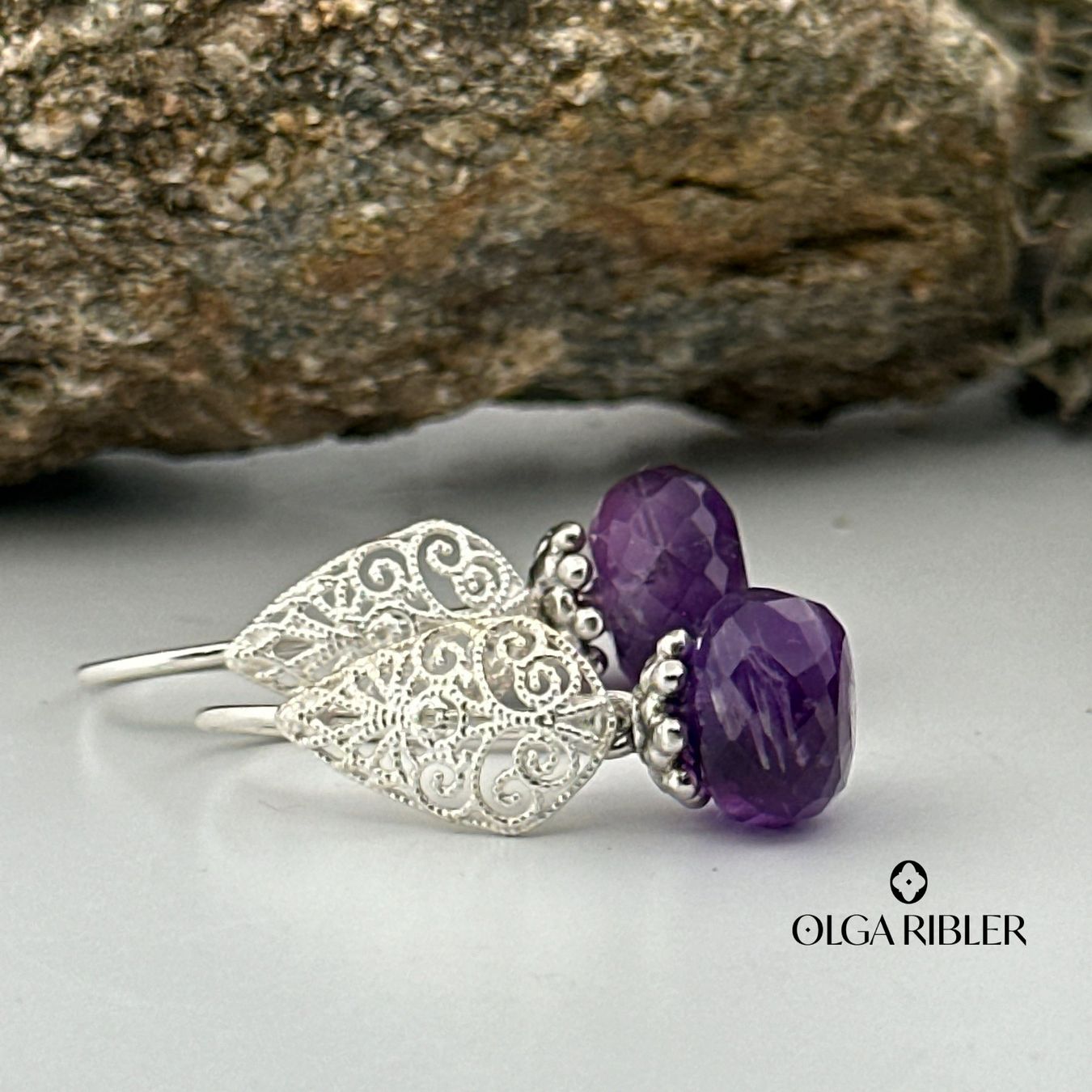 Olga Ribler Orecchini pendenti & Orecchini a lobo: Ohrringe mit Amethyste Silber 925 – Nuovo (secondo la descrizione) da Luzern venduto da Schmuckoutlet 2