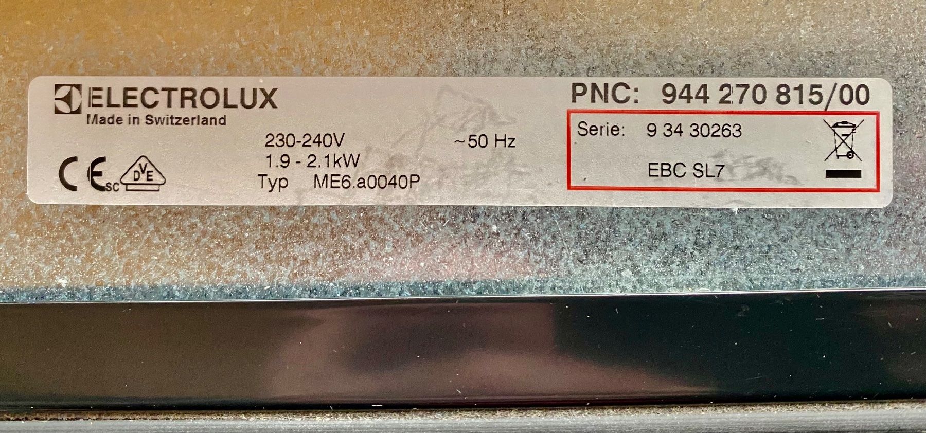 Electrolux Forni: Einbau  kombi Steamer Breite 55cm – Usato da Bremgarten AG venduto da 2N1 3