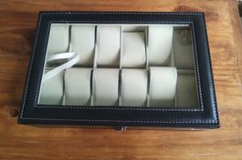 Uhrenbox für 12 Uhren PU Leder