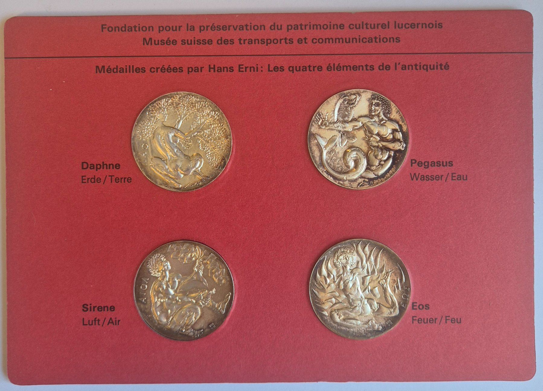 Medaglie: Die 4 Elemente von Hans Erni Silber ab 1 Fr. – Usato da Luzern venduto da Vreneli_1