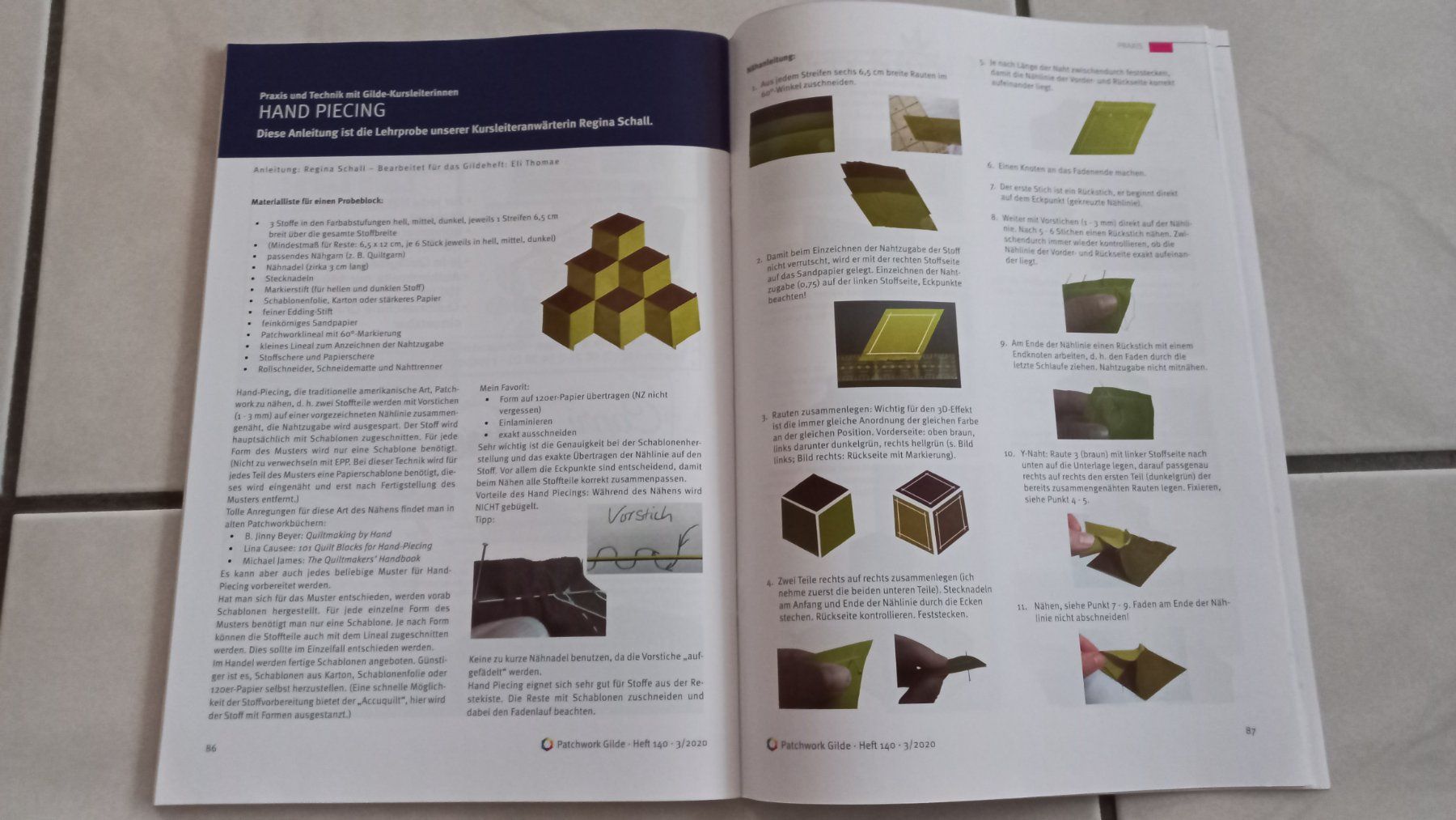 Riviste & Magazine: 2 Patchwork Gilde Magazine: Quilts & Textile Kunst – Usato da Winistorf venduto da acreativ4 1