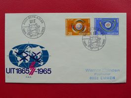 1965: Nr.436+437 (EUROPA) illustrierter BRIEF +schmales Form