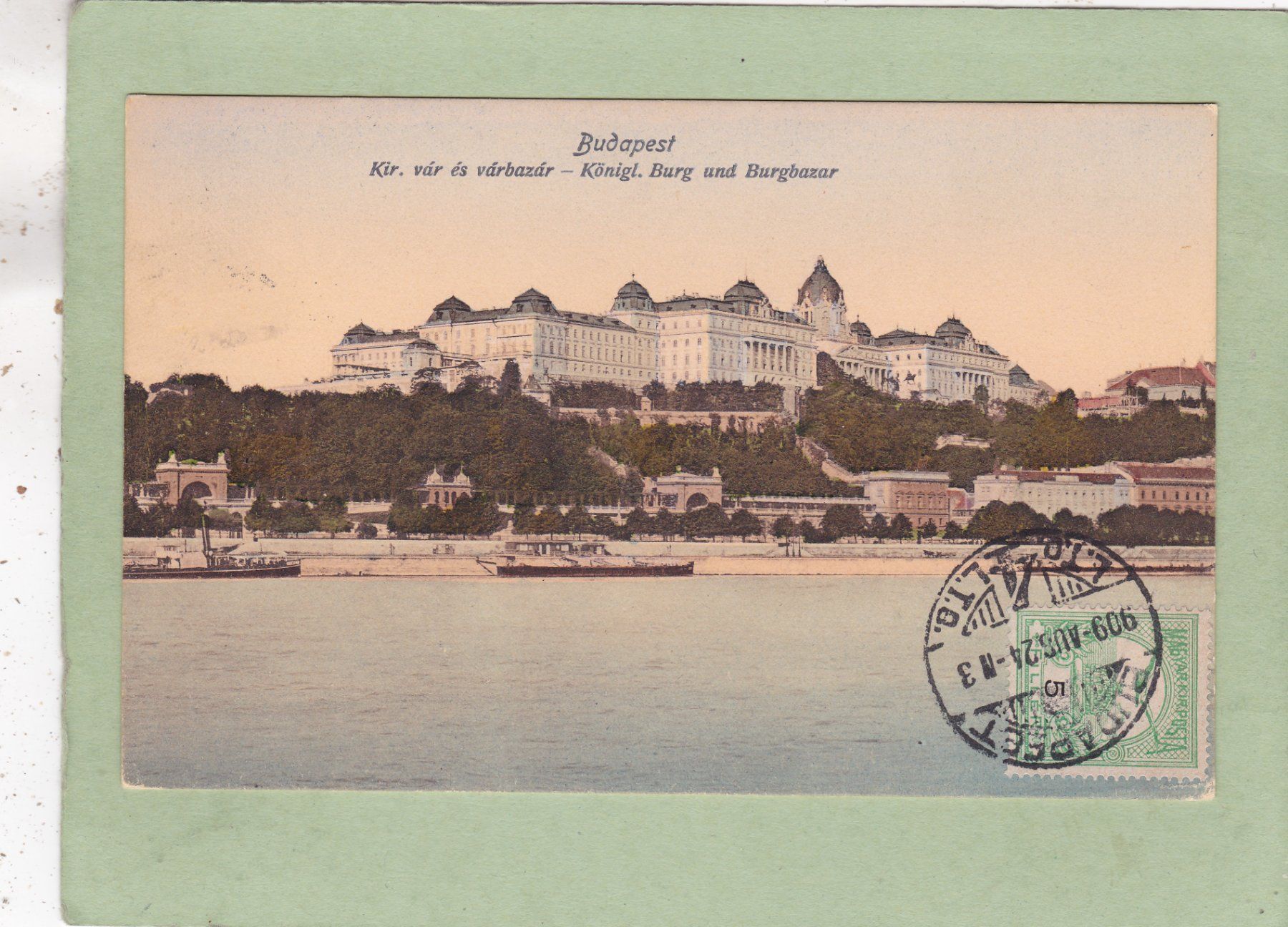 Cartoline postali: Ungarn Budapsest Königl. Burg – Usato da Herisau venduto da Lisegrat2008