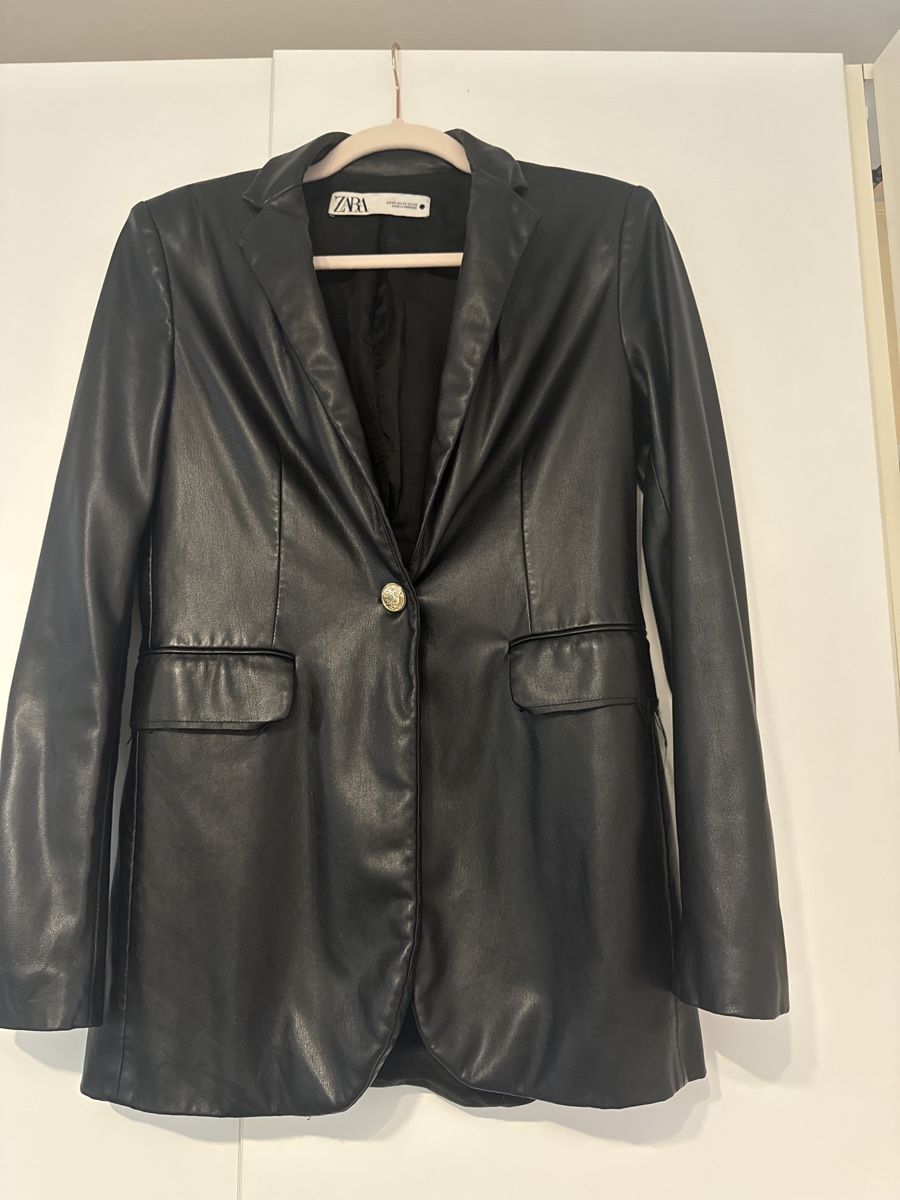 Zara Giacche: Black leather blazer – Usato da Zürich venduto da Sefora_sp 2