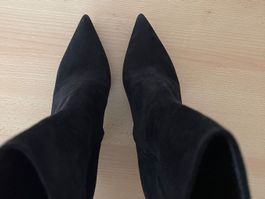 PRADA 39,5 - 40,5 /NP1200CHF Wildleder Stiefe 8,5cm(11-2,5)