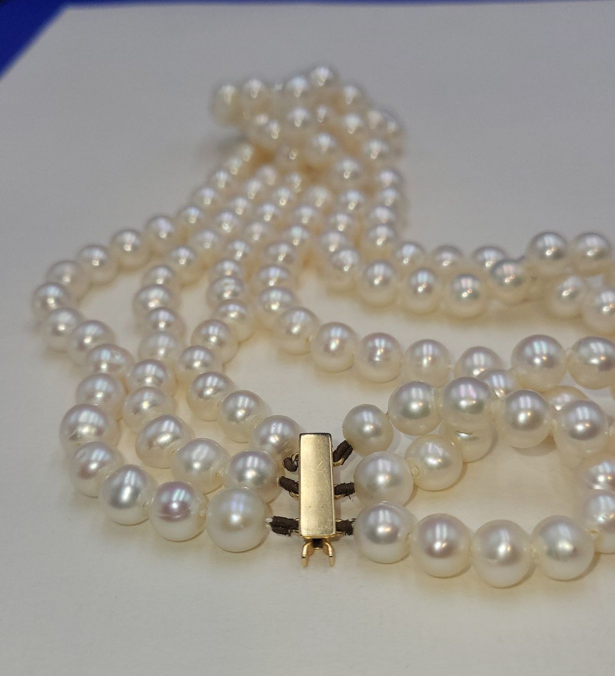 Catenine: Perlen Collier Mit 18 Karat 750 Gold Verschluss – Usato da Wald ZH venduto da Aniade 5